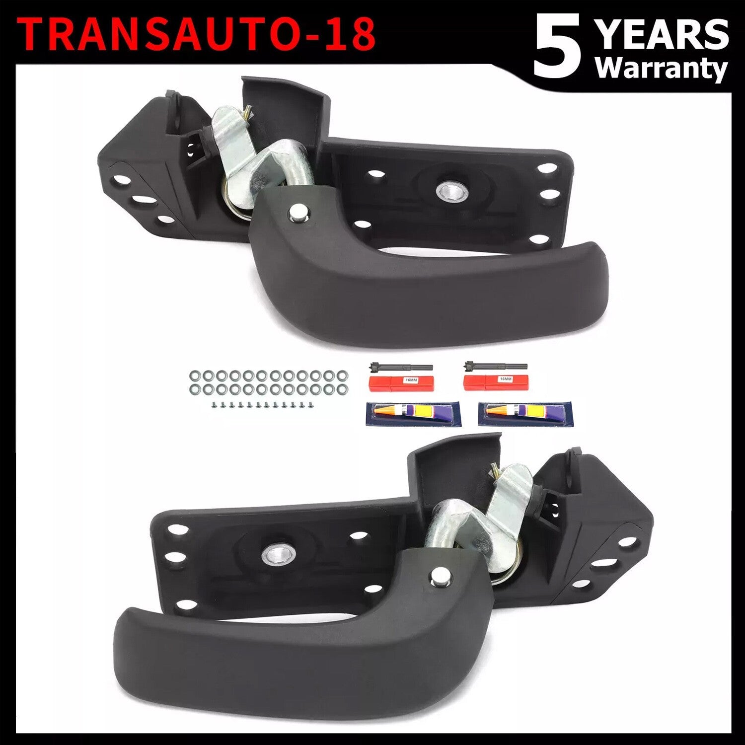 Pair Left Right Inside Door Handle For 07-13 Chevy Silverado GMC Sierra 1500