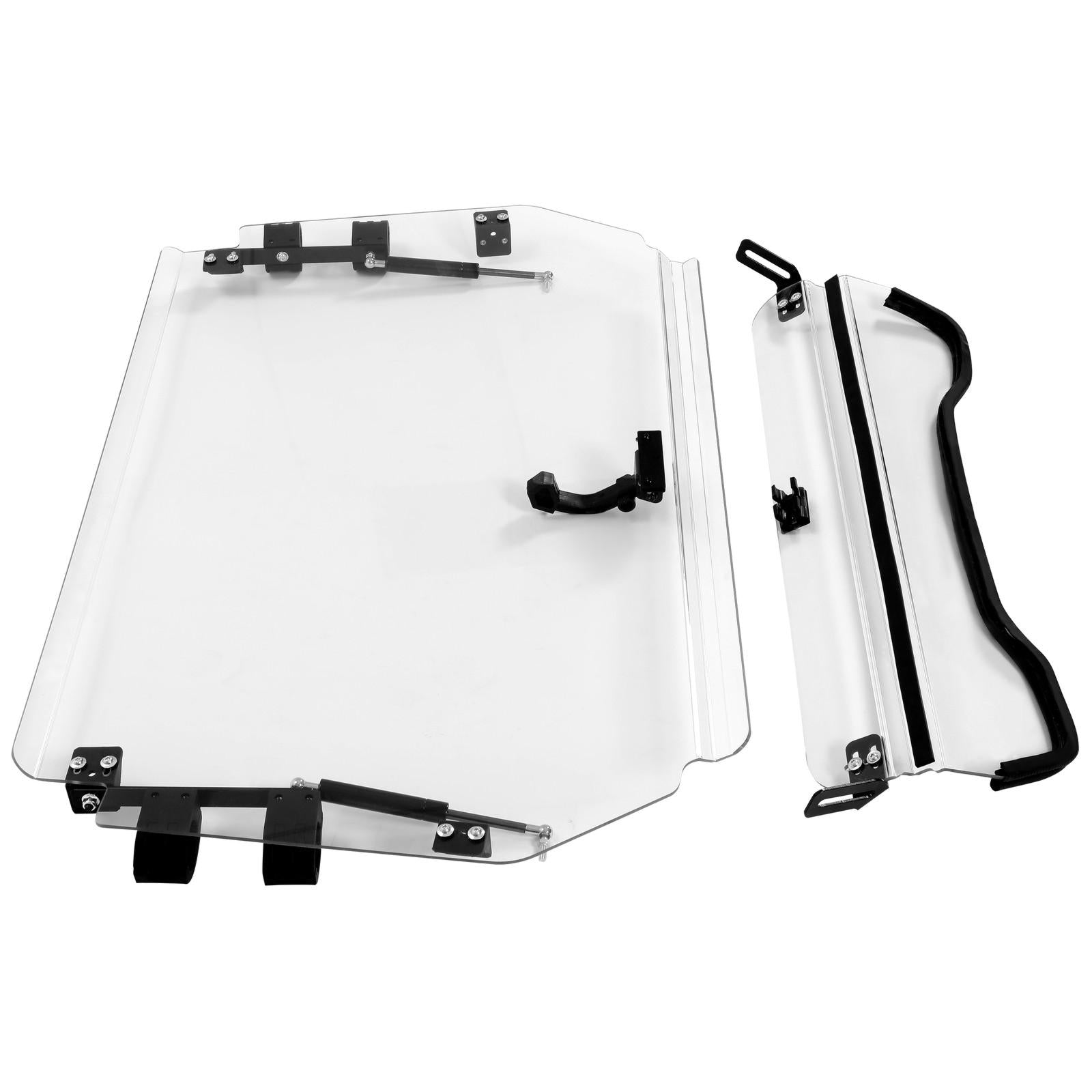 2-IN-1 Flip Front Windshield Scratch Resistant For Arctic Cat Wildcat 4 1000