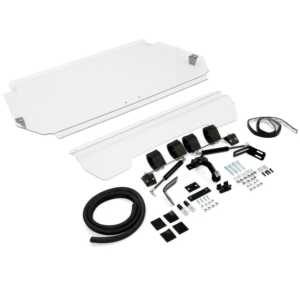 2-IN-1 Flip Front Windshield Scratch Resistant For Arctic Cat Wildcat 4 1000