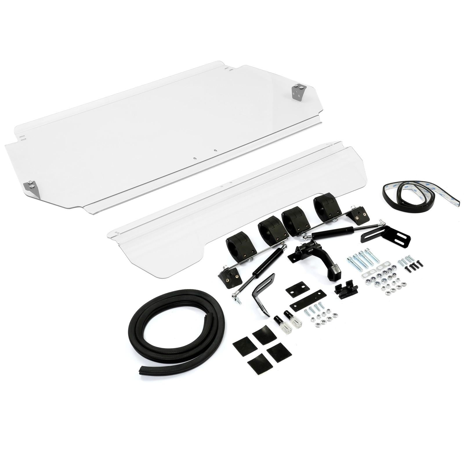 2-IN-1 Flip Front Windshield Scratch Resistant For Arctic Cat Wildcat 4 1000