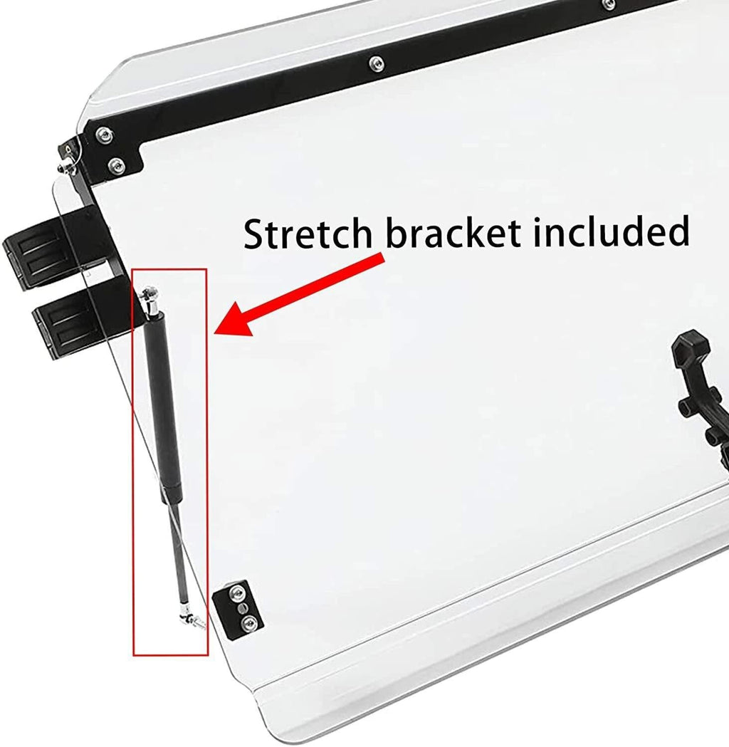 2-IN-1 Flip Front Windshield Scratch Resistant For Arctic Cat Wildcat 4 1000