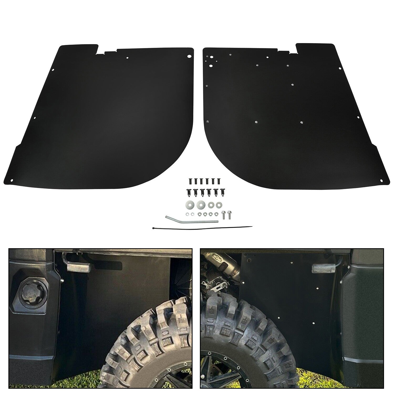 REAR MUD GUARDS FOR 2013 thru 2017 POLARIS RANGER XP 900 AND XP 1000
