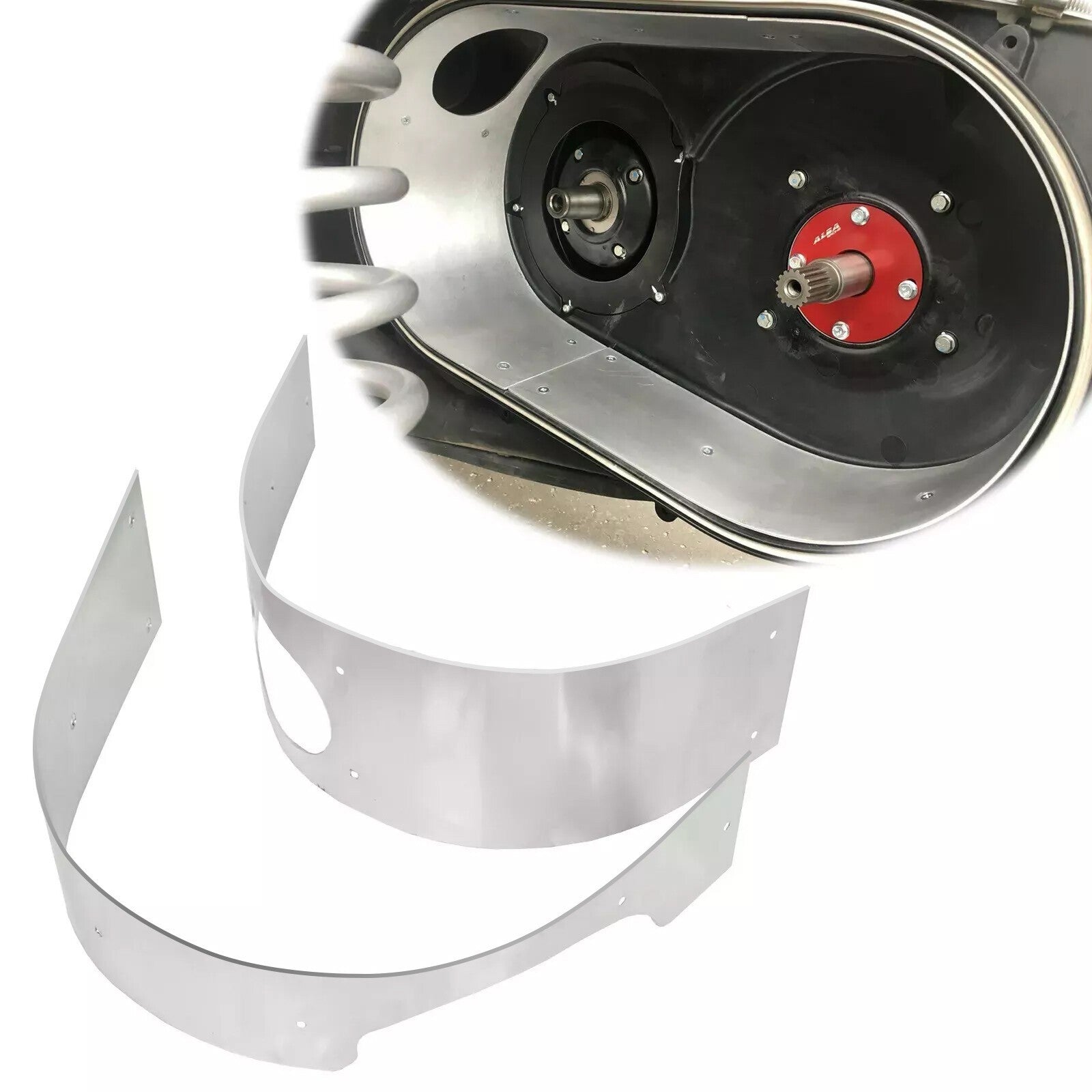 For Can Am Maverick X3 17+ Clutch Drive Belt Inner Cover Shield Protector Guard