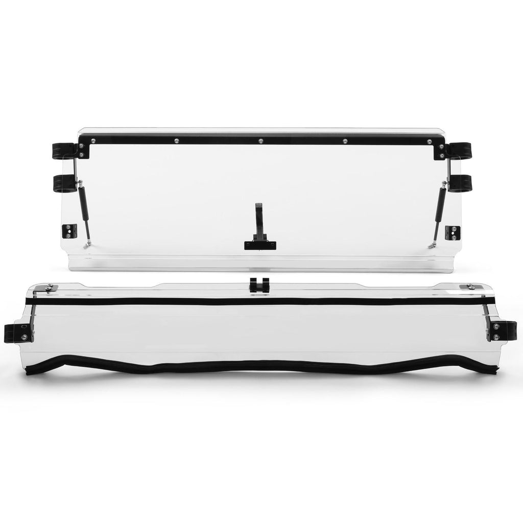 Folding Flip Windshield Scratch Resistant For Kawasaki Teryx 4 800/ 4 S ,2016-23