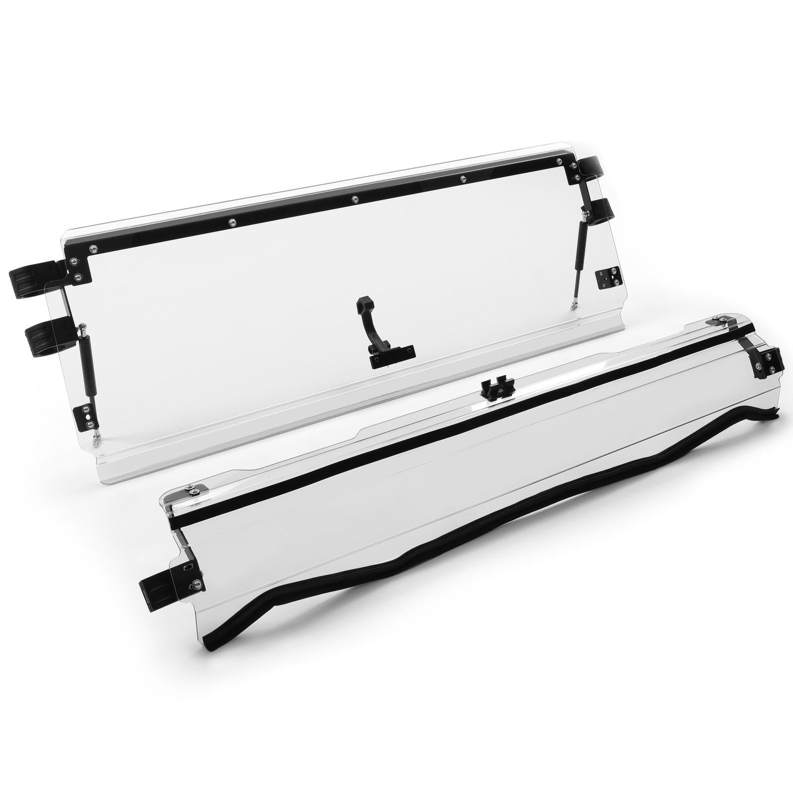 Folding Flip Windshield Scratch Resistant For Kawasaki Teryx 4 800/ 4 S ,2016-23