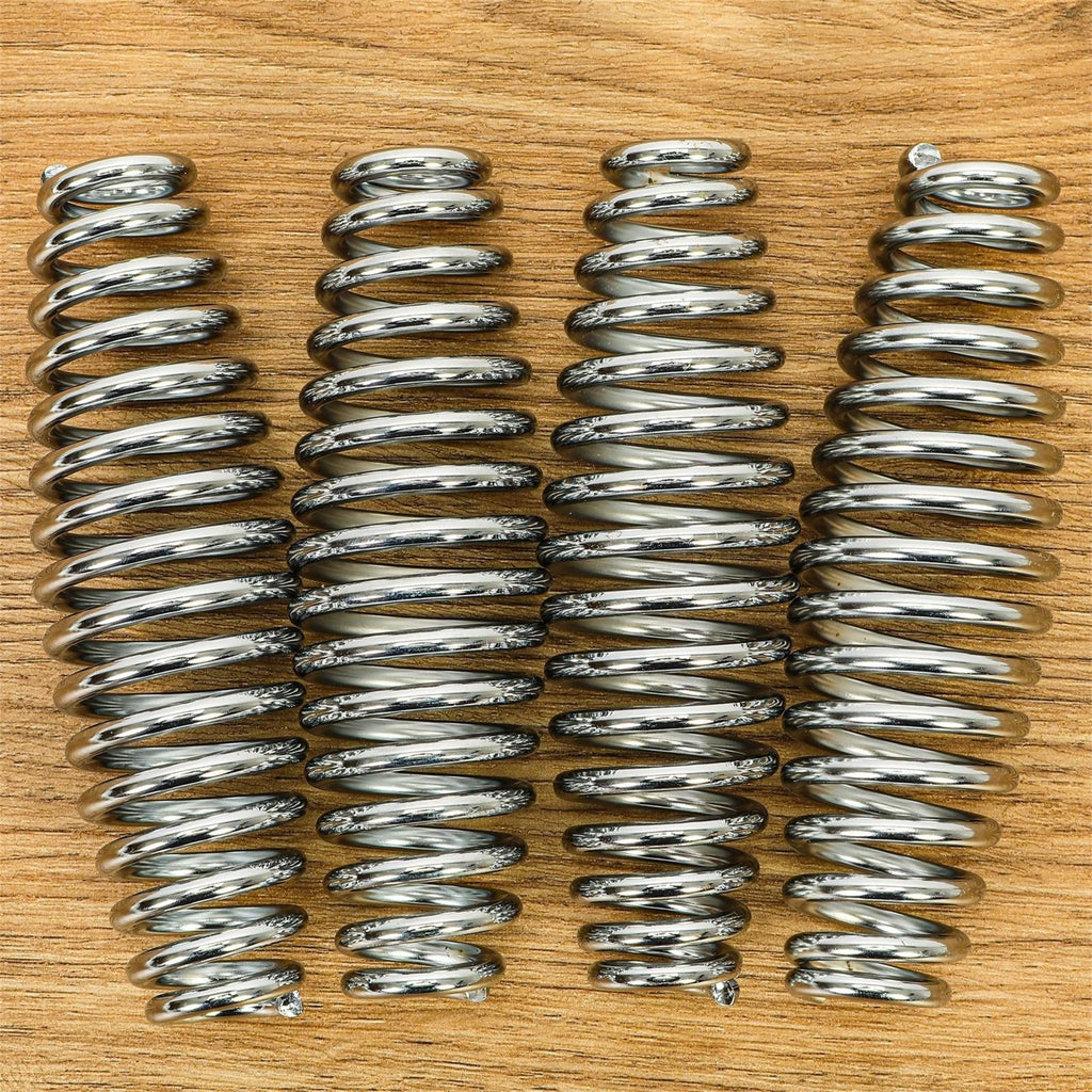 4PCS Stainless Steel Spring Handle For BBQ Smoker Grill Pit Wood Furnace Stove