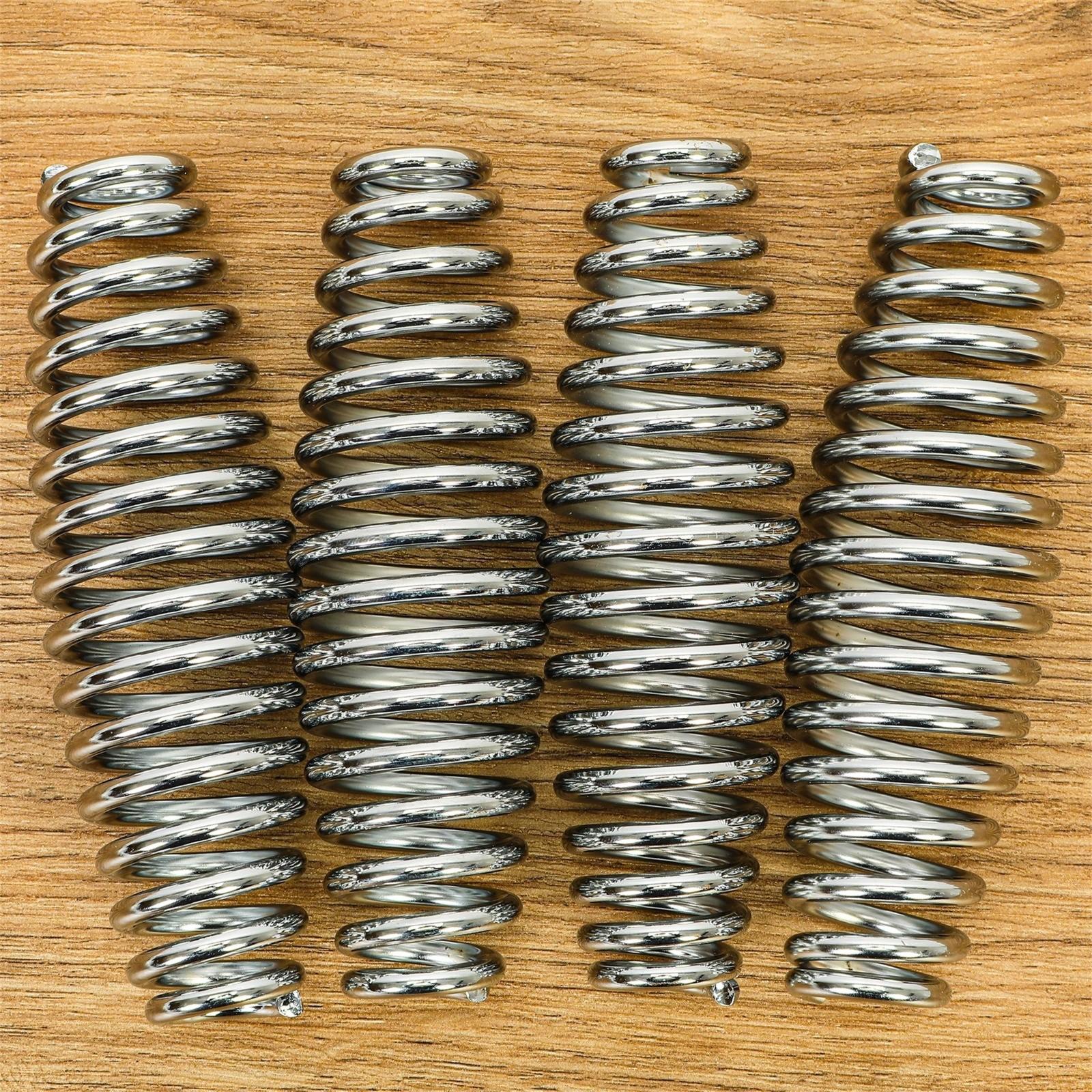 4PCS Stainless Steel Spring Handle For BBQ Smoker Grill Pit Wood Furnace Stove