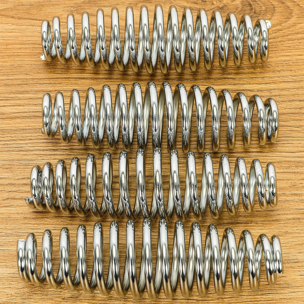 4PCS Stainless Steel Spring Handle For BBQ Smoker Grill Pit Wood Furnace Stove