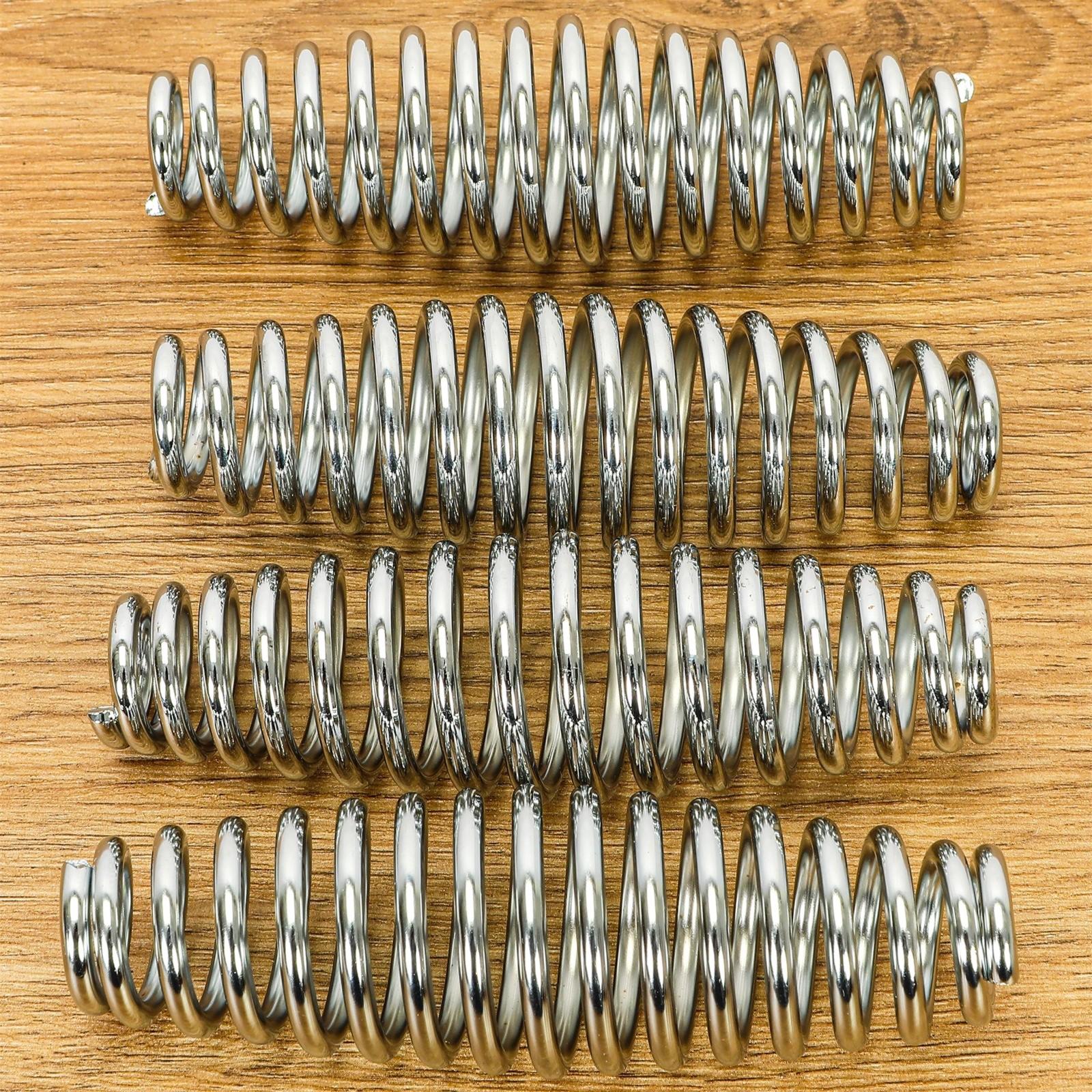 4PCS Stainless Steel Spring Handle For BBQ Smoker Grill Pit Wood Furnace Stove