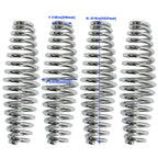 4PCS Stainless Steel Spring Handle For BBQ Smoker Grill Pit Wood Furnace Stove