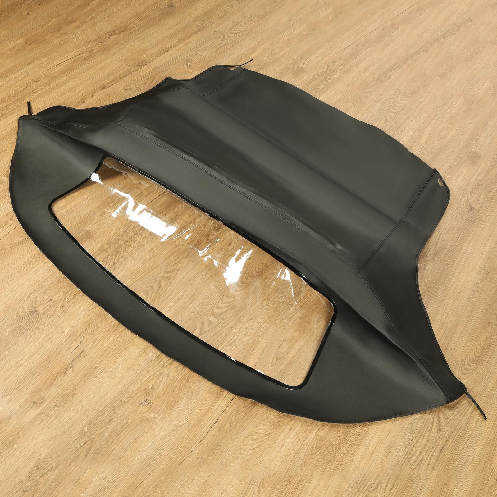 For 96-02 BMW Z3 Convertible Soft Top Replacement & Plastic window Black & Clear