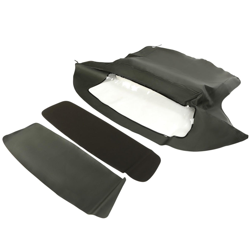 For 96-02 BMW Z3 Convertible Soft Top Replacement & Plastic window Black & Clear