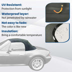 For 96-02 BMW Z3 Convertible Soft Top Replacement & Plastic window Black & Clear