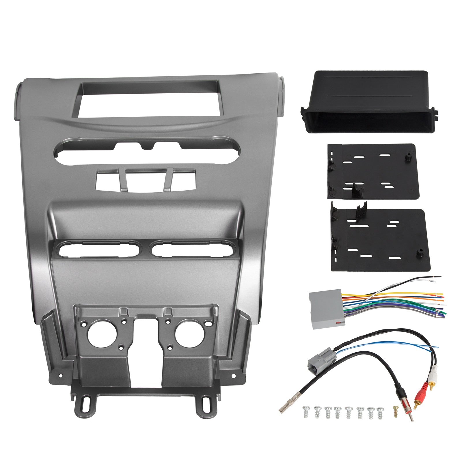 For 08-11 Ford Focus Single or Double DIN Installation Dash Kit W/ Wire Harness