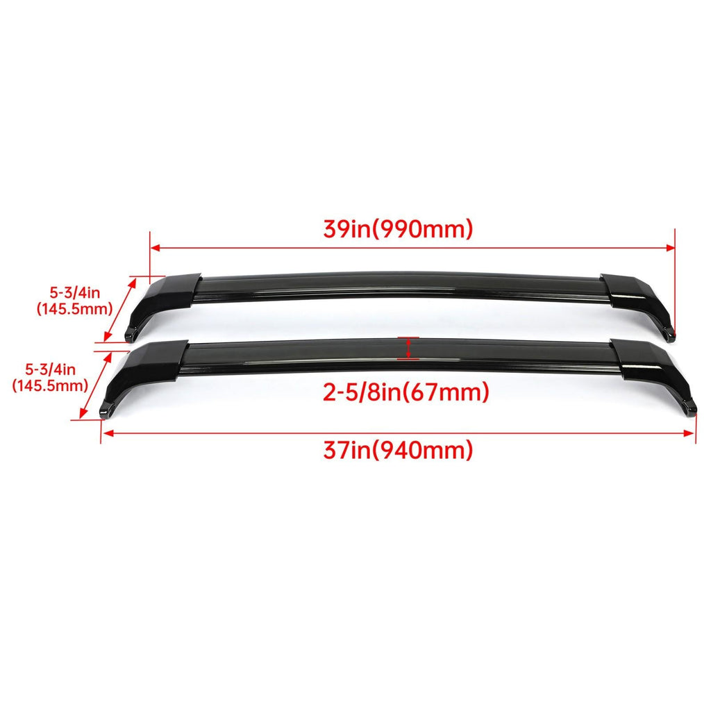 For GMC Acadia 2017-2023  Roof Rack Rail Cross Bar Luggage Carrier Crossbars