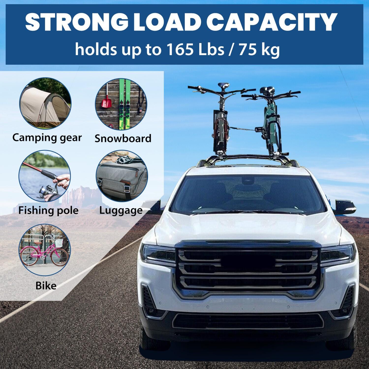 For GMC Acadia 2017-2023  Roof Rack Rail Cross Bar Luggage Carrier Crossbars