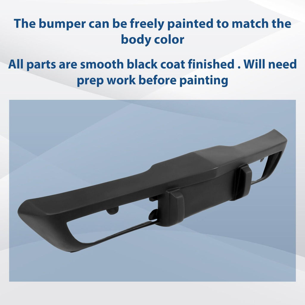 For 1975 1976 1977 1978 1979 Chevy Corvette Primer Black Front Bumper Fiberglass