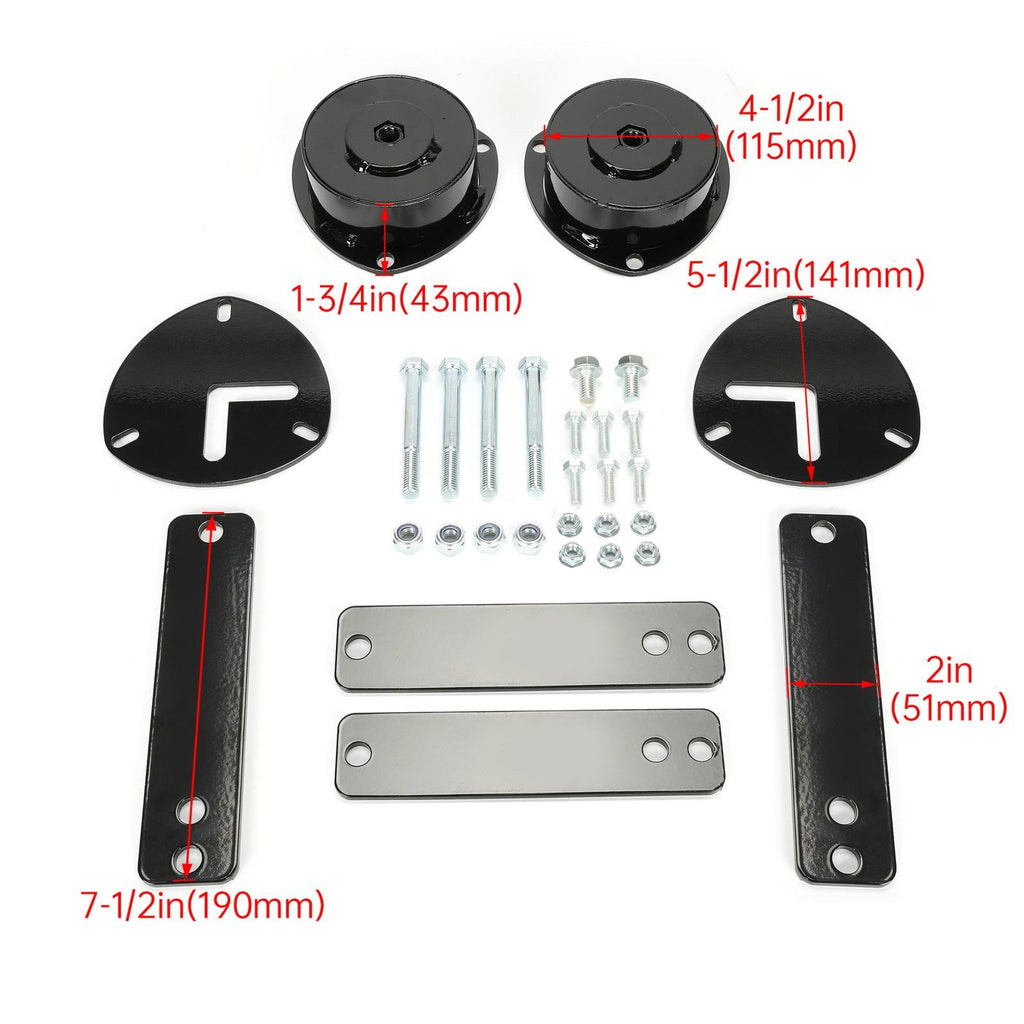 For Honda ACTY HA4 Models 90-98 2" Lift Kit Front Spring Spacers & Rear Shackles