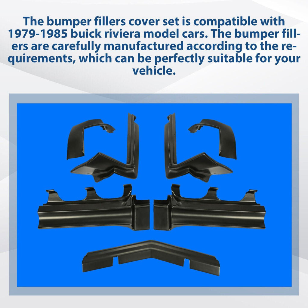 Bumper Fillers-Front & Rear (Set Of 7 Pcs) For Buick Riviera 1979-1985