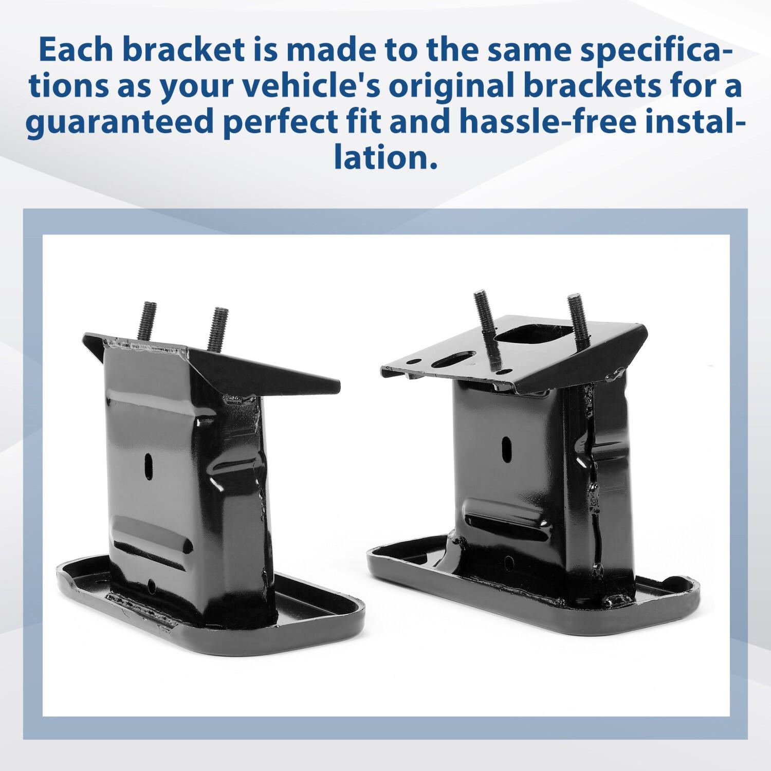 For 2014-22 Infiniti Q50 Front Bumper Bracket Reinforcement Impact Bar Stay PAIR