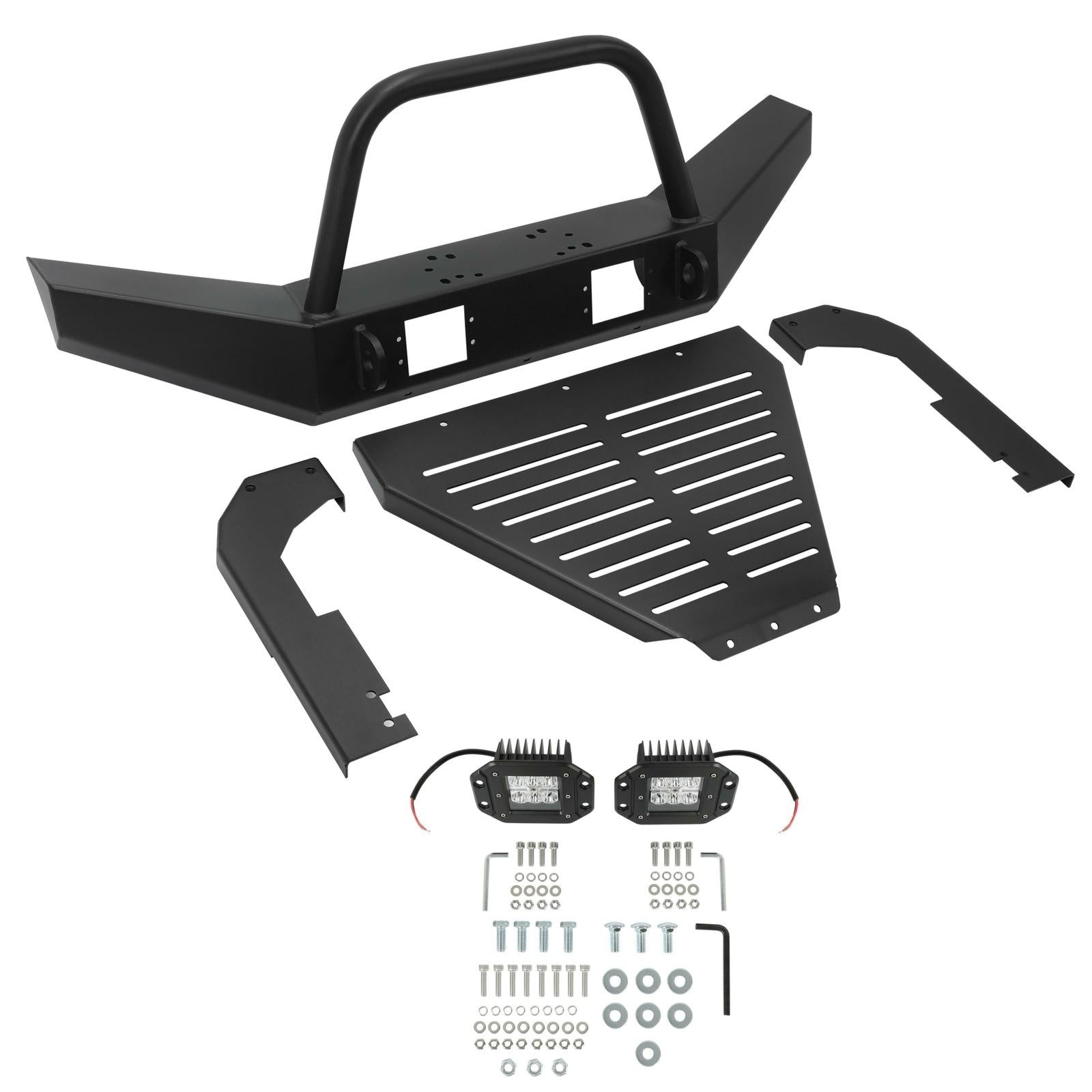 For Polaris Ranger 570 Ranger 500 400 800 EV ETX Front Bumper 2011-2021 W/ LED