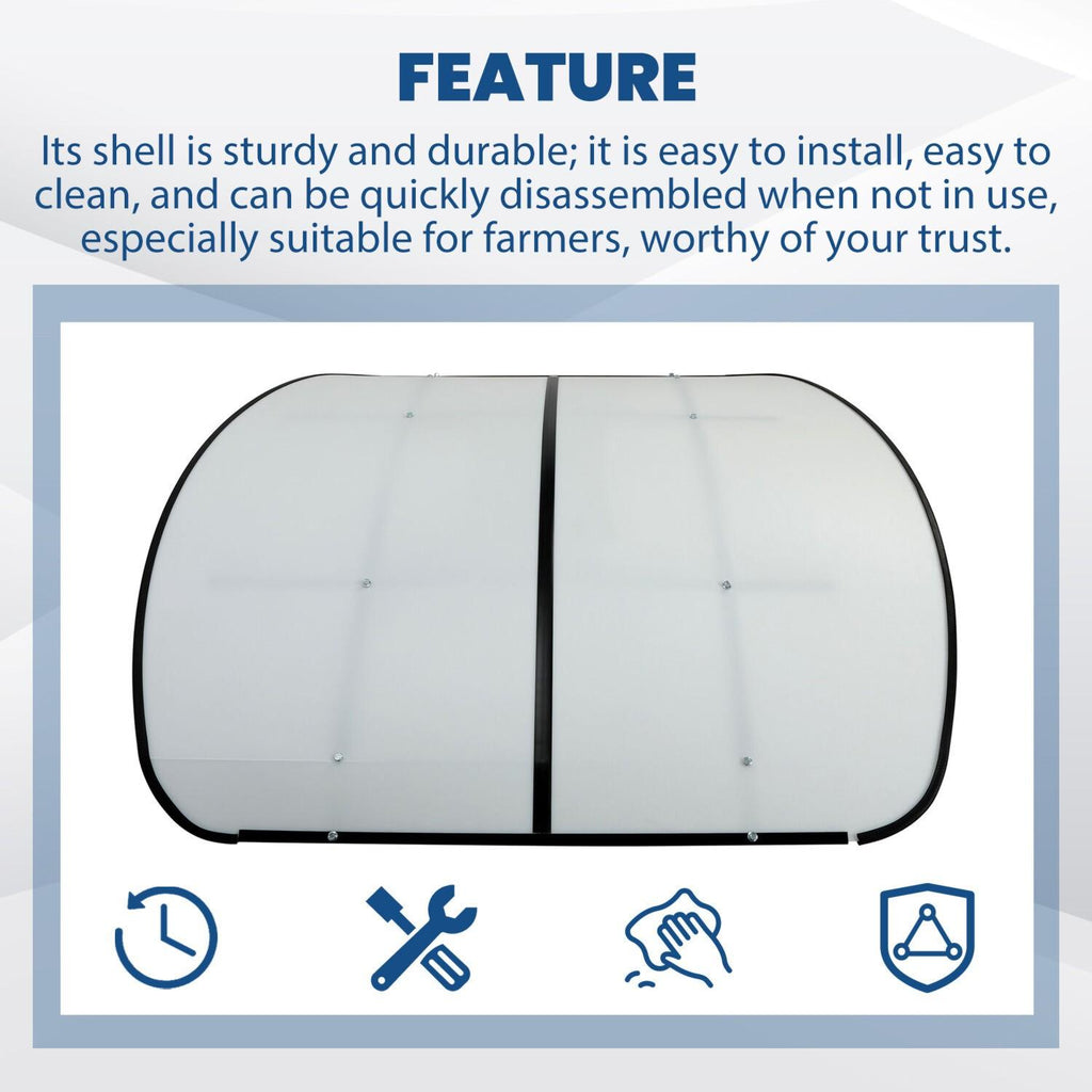 Tuff Top Tractor ROPS Canopy 52" X 52" For Tractor Mowers Umbrella-White