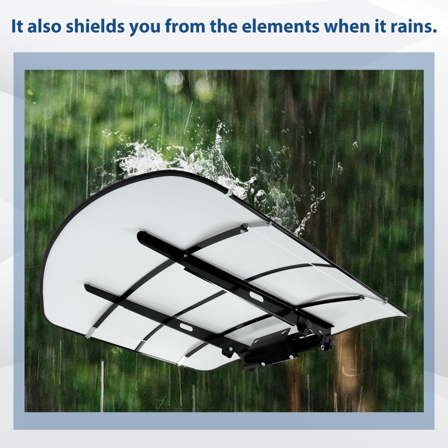 Tuff Top Tractor ROPS Canopy 52" X 52" For Tractor Mowers Umbrella-White
