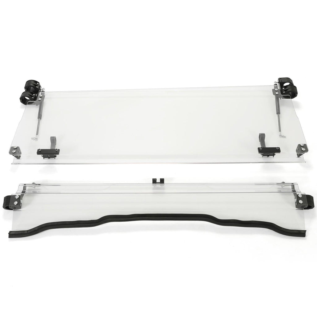 Scratch Resistant Flip Down Windshield For 2015+ Kawasaki Mule Pro FXT DXT DX FX