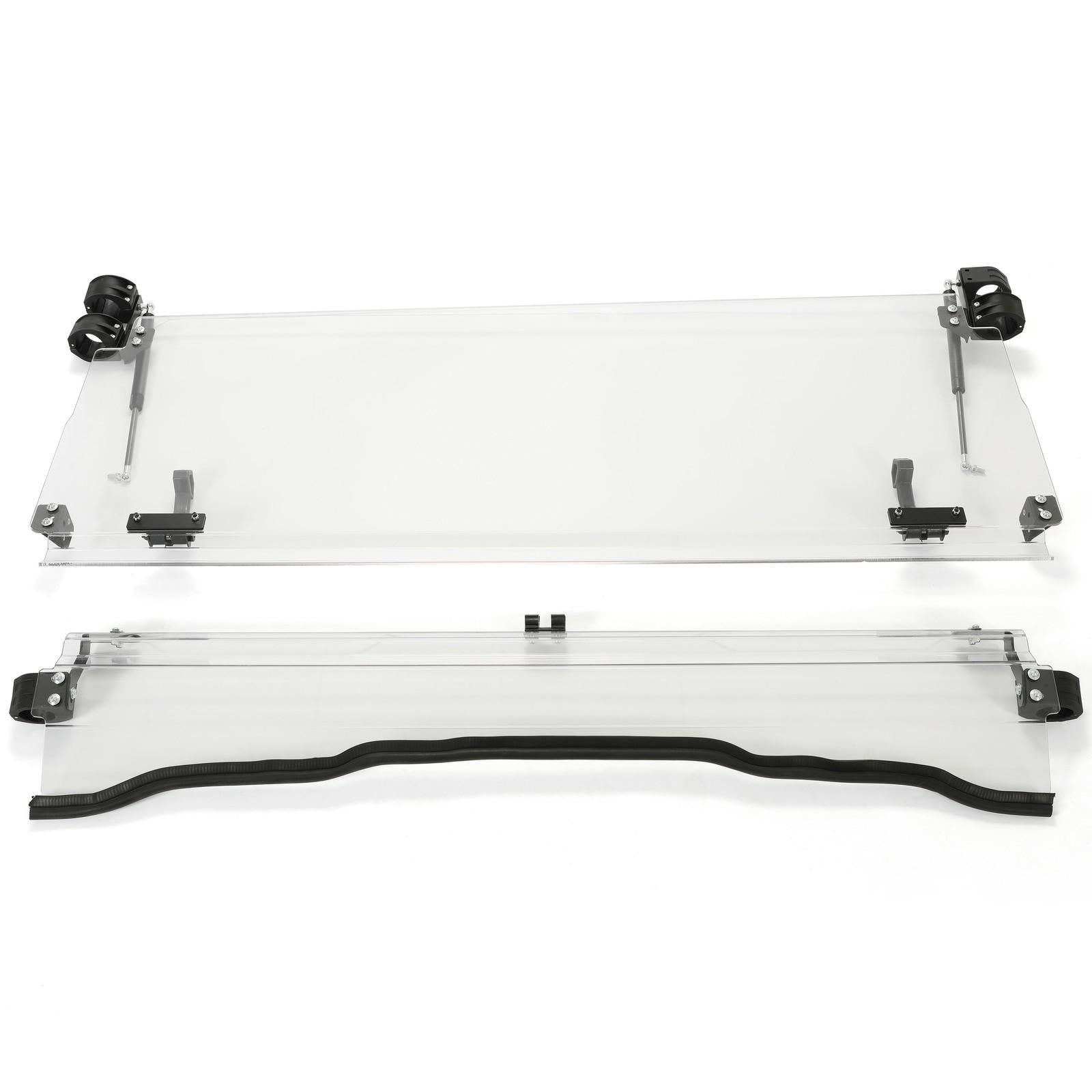 Scratch Resistant Flip Down Windshield For 2015+ Kawasaki Mule Pro FXT DXT DX FX