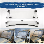 Scratch Resistant Flip Down Windshield For 2015+ Kawasaki Mule Pro FXT DXT DX FX