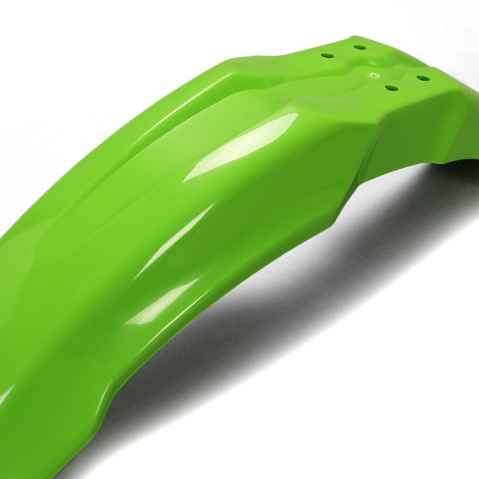 Restyled Plastic Body Kit For Kawasaki KX85 KX100 2001-2013 Green & White Colors