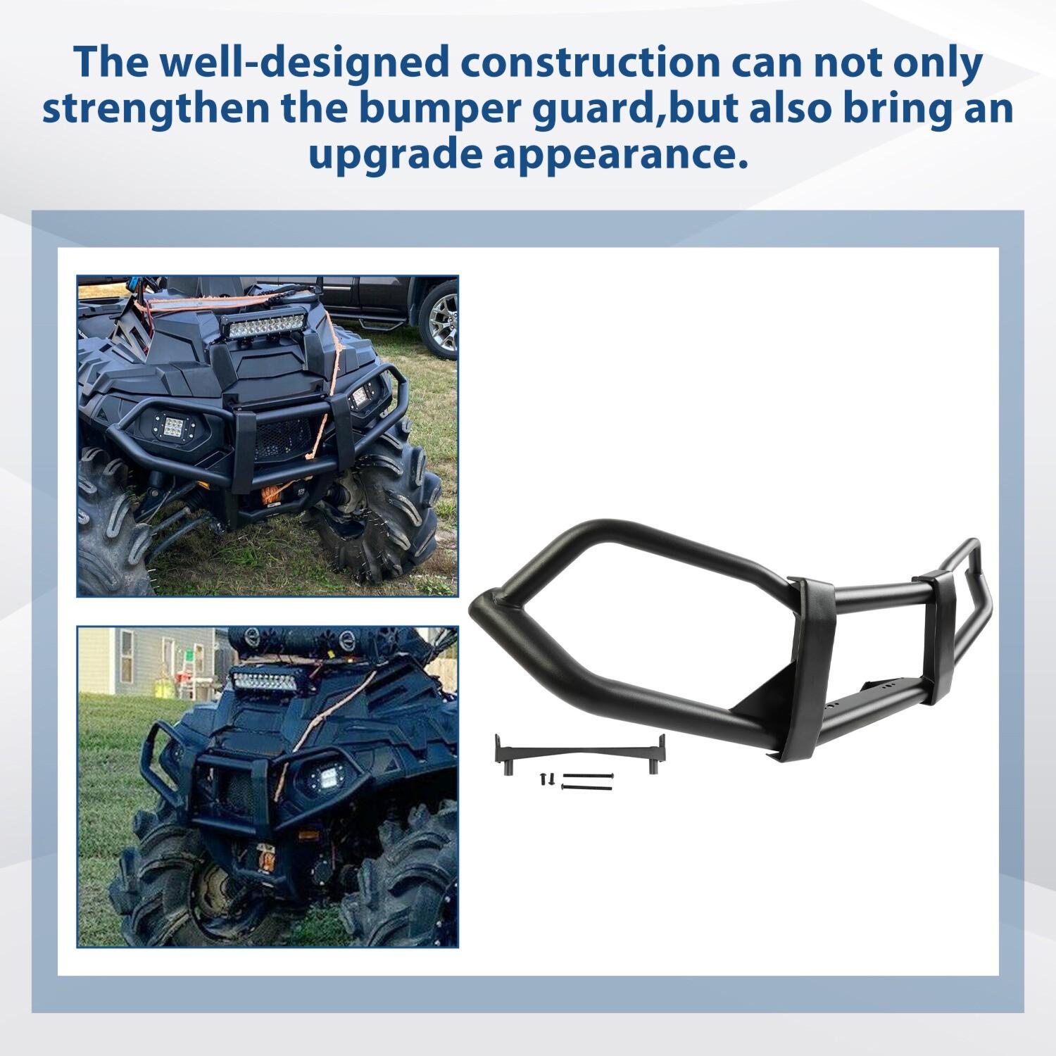 For 2010-2024 Polaris Front Bumper Brush Guard Touring XP Sportsman 1000 850 550