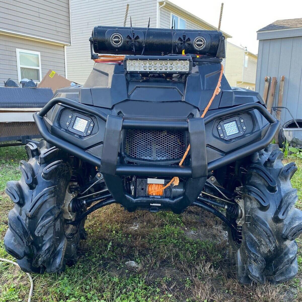 For 2010-2024 Polaris Front Bumper Brush Guard Touring XP Sportsman 1000 850 550