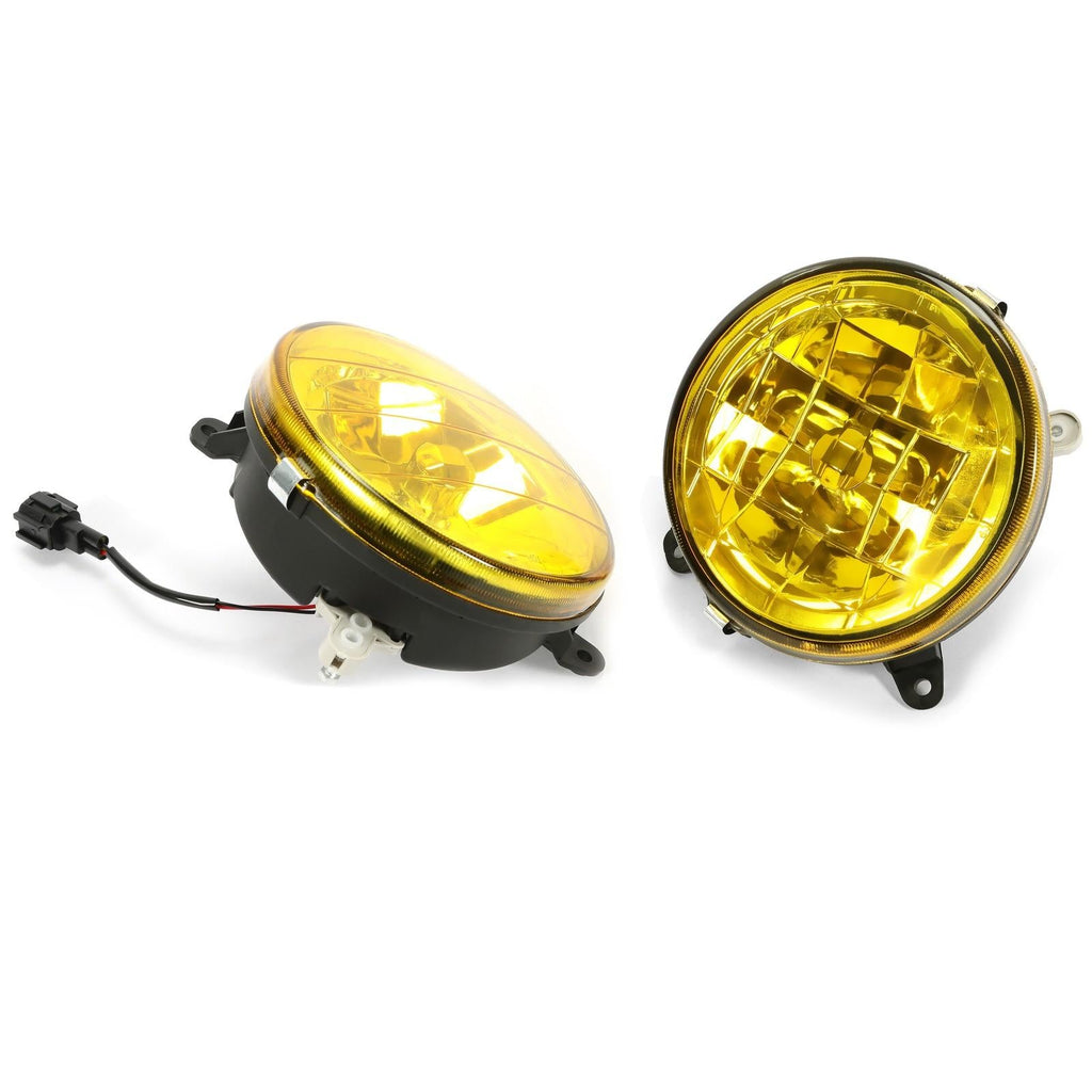 For 02-03 Subaru Impreza RS / WRX Yellow Lens Glass Fog Lights Set w/ Bulbs