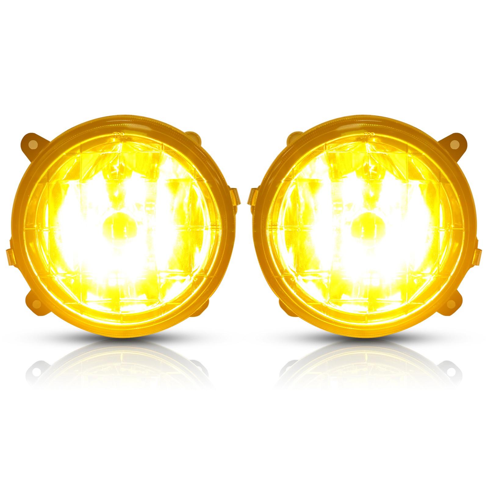 For 02-03 Subaru Impreza RS / WRX Yellow Lens Glass Fog Lights Set w/ Bulbs
