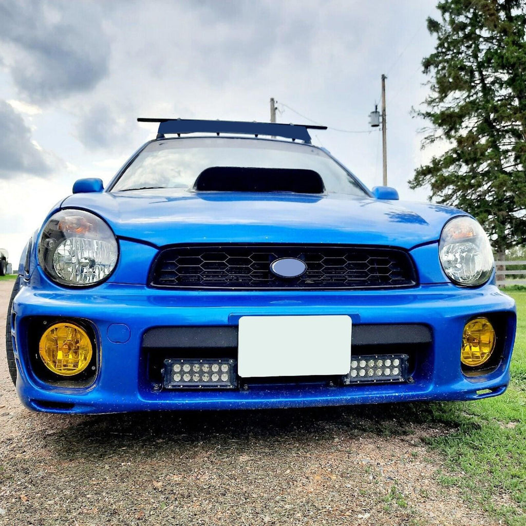 For 02-03 Subaru Impreza RS / WRX Yellow Lens Glass Fog Lights Set w/ Bulbs