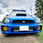 For 02-03 Subaru Impreza RS / WRX Yellow Lens Glass Fog Lights Set w/ Bulbs