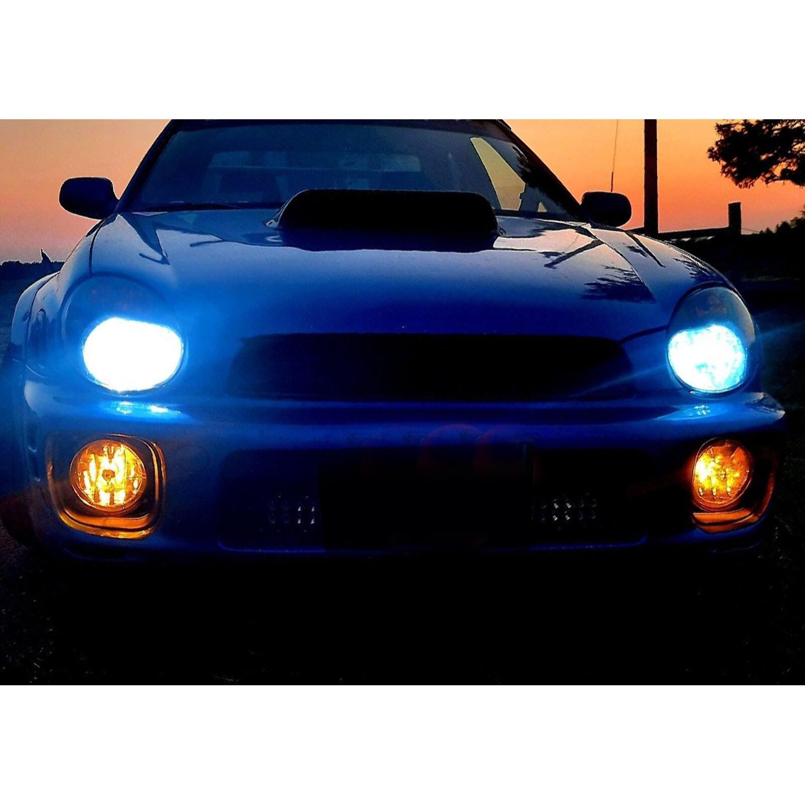 For 02-03 Subaru Impreza RS / WRX Yellow Lens Glass Fog Lights Set w/ Bulbs