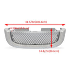 For 02-08 GMC Envoy Chrome Luxury Mesh Style Front Upper Hood Bumper Grille