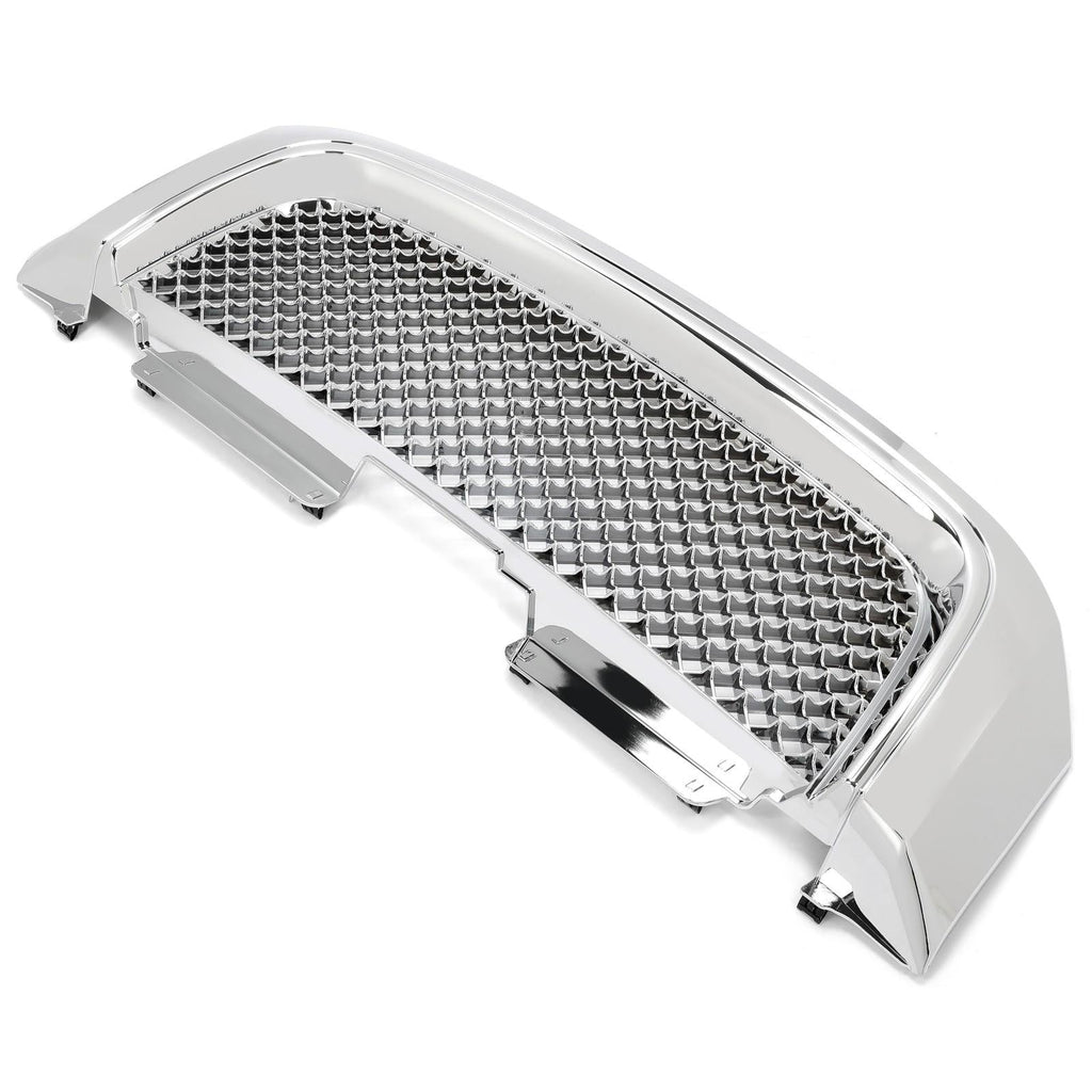 For 02-08 GMC Envoy Chrome Luxury Mesh Style Front Upper Hood Bumper Grille