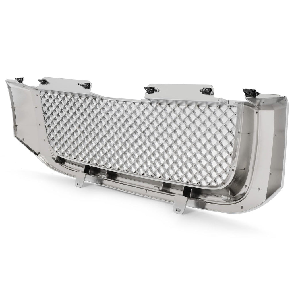 For 02-08 GMC Envoy Chrome Luxury Mesh Style Front Upper Hood Bumper Grille