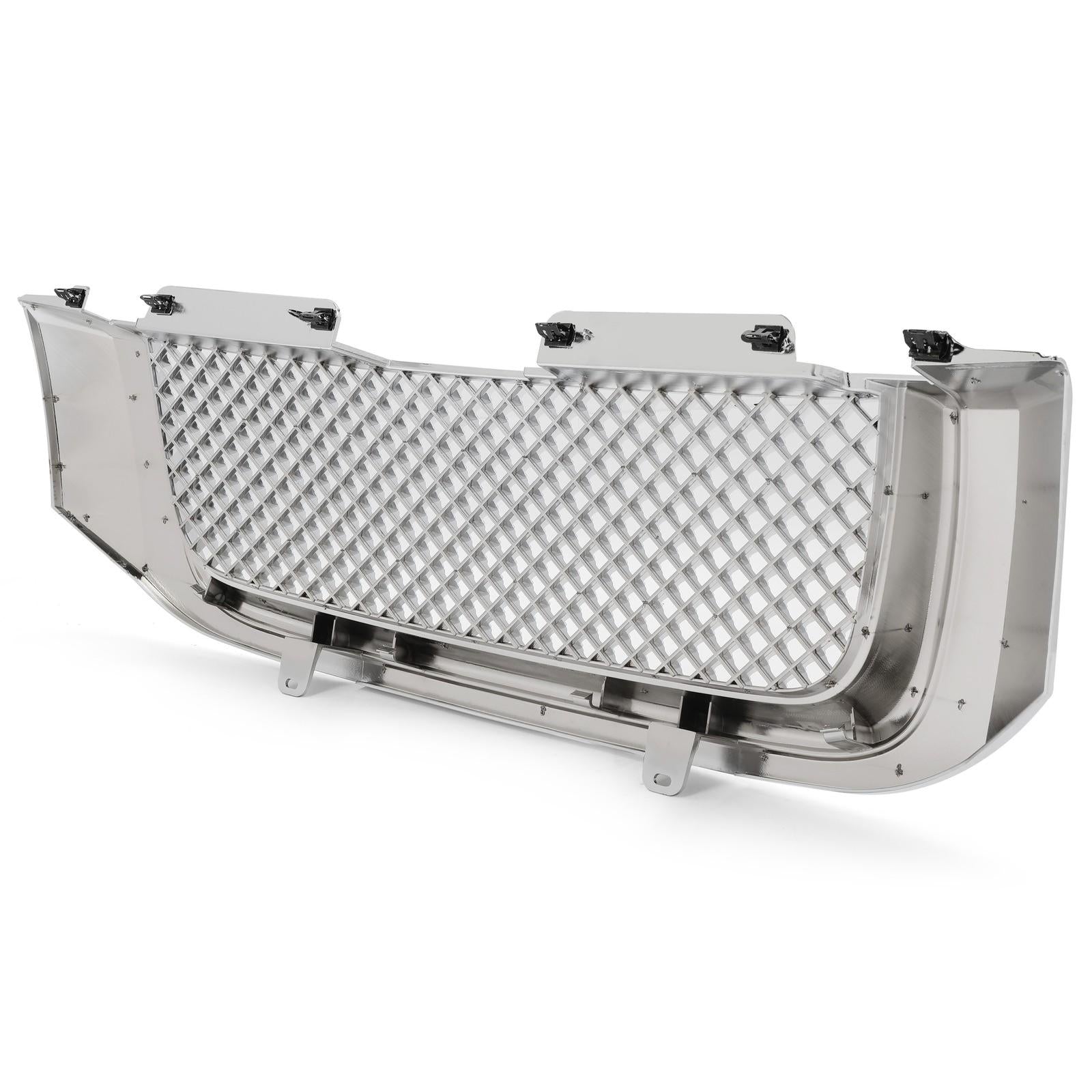 For 02-08 GMC Envoy Chrome Luxury Mesh Style Front Upper Hood Bumper Grille