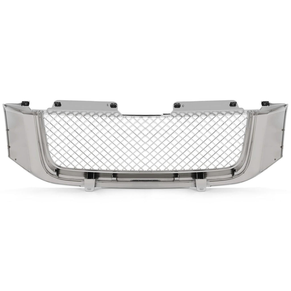 For 02-08 GMC Envoy Chrome Luxury Mesh Style Front Upper Hood Bumper Grille
