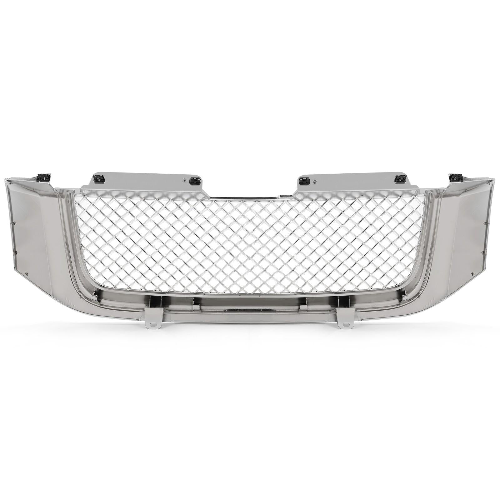 For 02-08 GMC Envoy Chrome Luxury Mesh Style Front Upper Hood Bumper Grille
