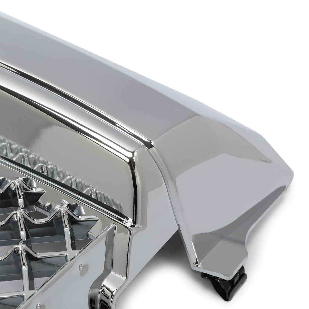 For 02-08 GMC Envoy Chrome Luxury Mesh Style Front Upper Hood Bumper Grille