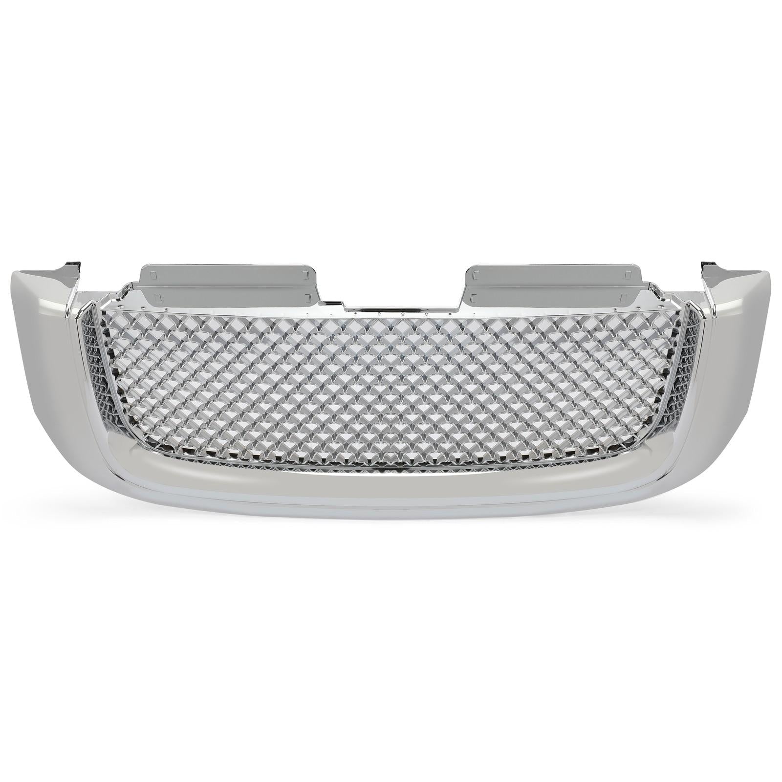 For 02-08 GMC Envoy Chrome Luxury Mesh Style Front Upper Hood Bumper Grille