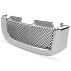 For 02-08 GMC Envoy Chrome Luxury Mesh Style Front Upper Hood Bumper Grille