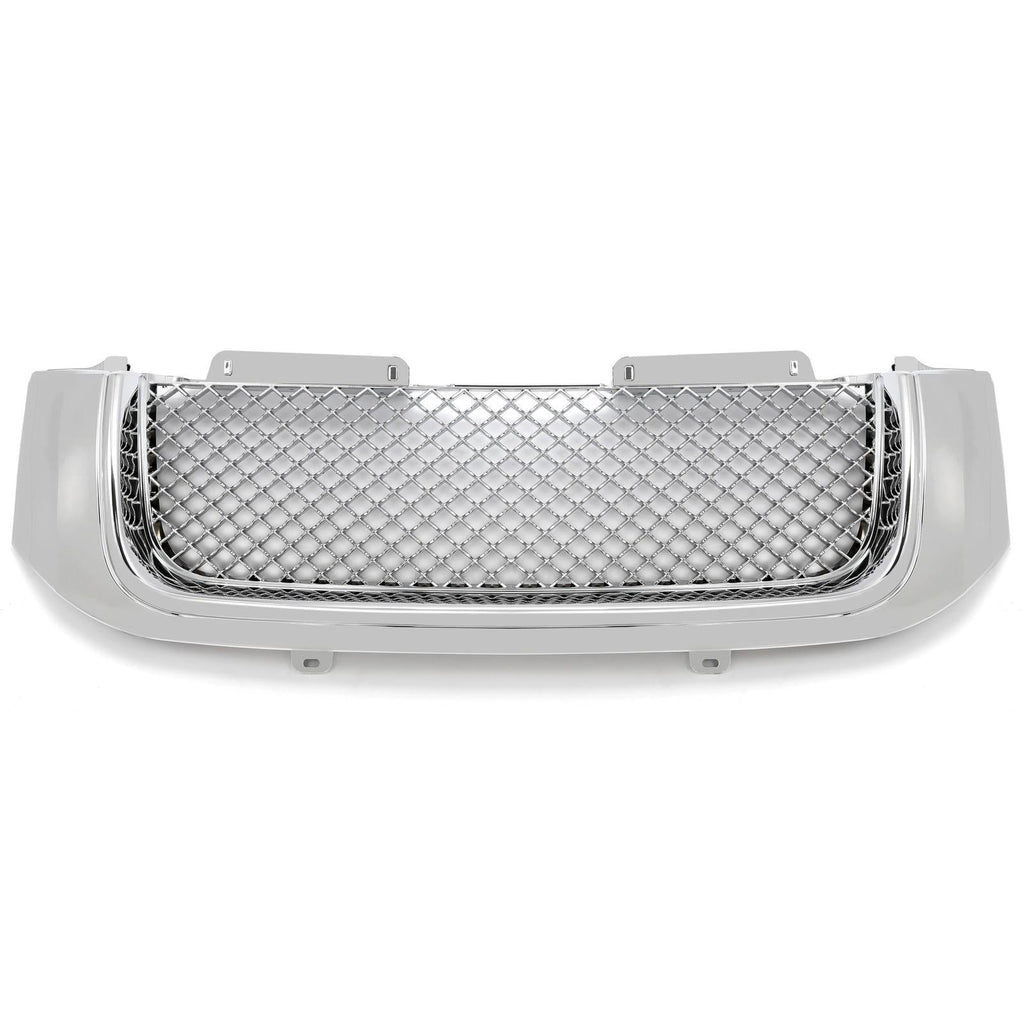 For 02-08 GMC Envoy Chrome Luxury Mesh Style Front Upper Hood Bumper Grille