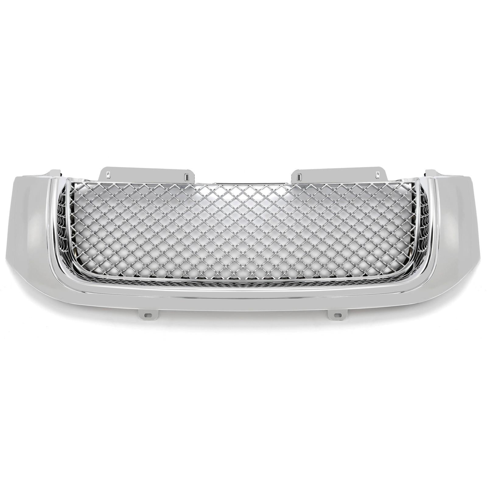 For 02-08 GMC Envoy Chrome Luxury Mesh Style Front Upper Hood Bumper Grille