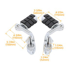 1-1/4" Engine Guard Mounts Clamps/ Highway Foot Pegs Footrest Fit For Harley